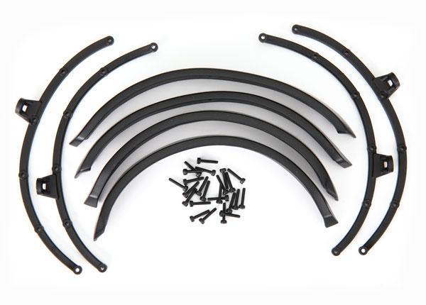 Traxxas Fender flares, front & rear (2 each)/ flare mounts (4)/ 2x8 CS (24) (fits #9211 body) 9227 - Excel RC