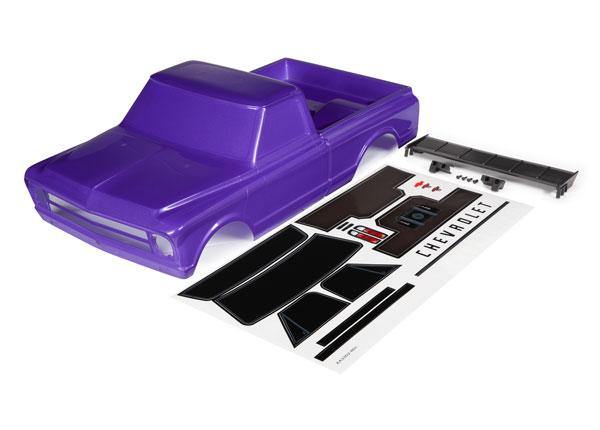 Traxxas 9411P Body, Chevrolet C10 (Purple) (Includes Wing & Decals) - Excel RC