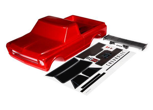 Traxxas 9411R Body, Chevrolet C10 (Red) (Includes Wing & Decals) - Excel RC