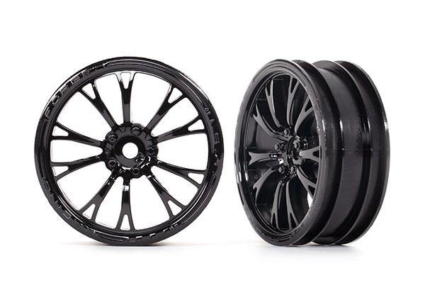 Traxxas 9472 Wheels, Weld Gloss Black (Front) (2) - Excel RC