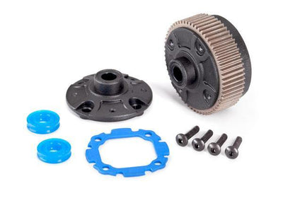 Traxxas 9481 Differential with steel ring gear/ side cover plate/ gasket/ x-rings (2)/ 2.5x10mm BCS (4) - Excel RC