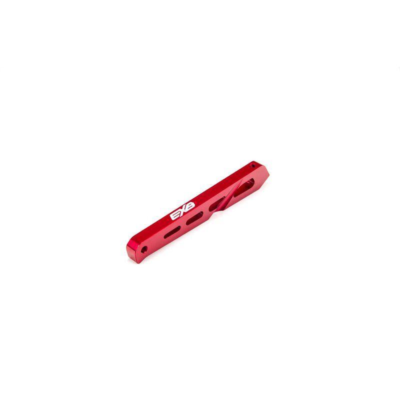 Arrma Rear Center Chassis Brace Aluminum 87mm Red ARA320566 - Excel RC