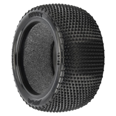 AKA 1/10 Rivet 2WD or 4WD Carpet Rear Off Road Buggy Tires (2)