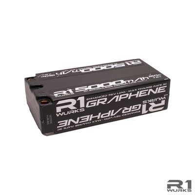 R1 Wurks 5000mah 150c 7.6v Shorty Pack Lipo Battery 030031