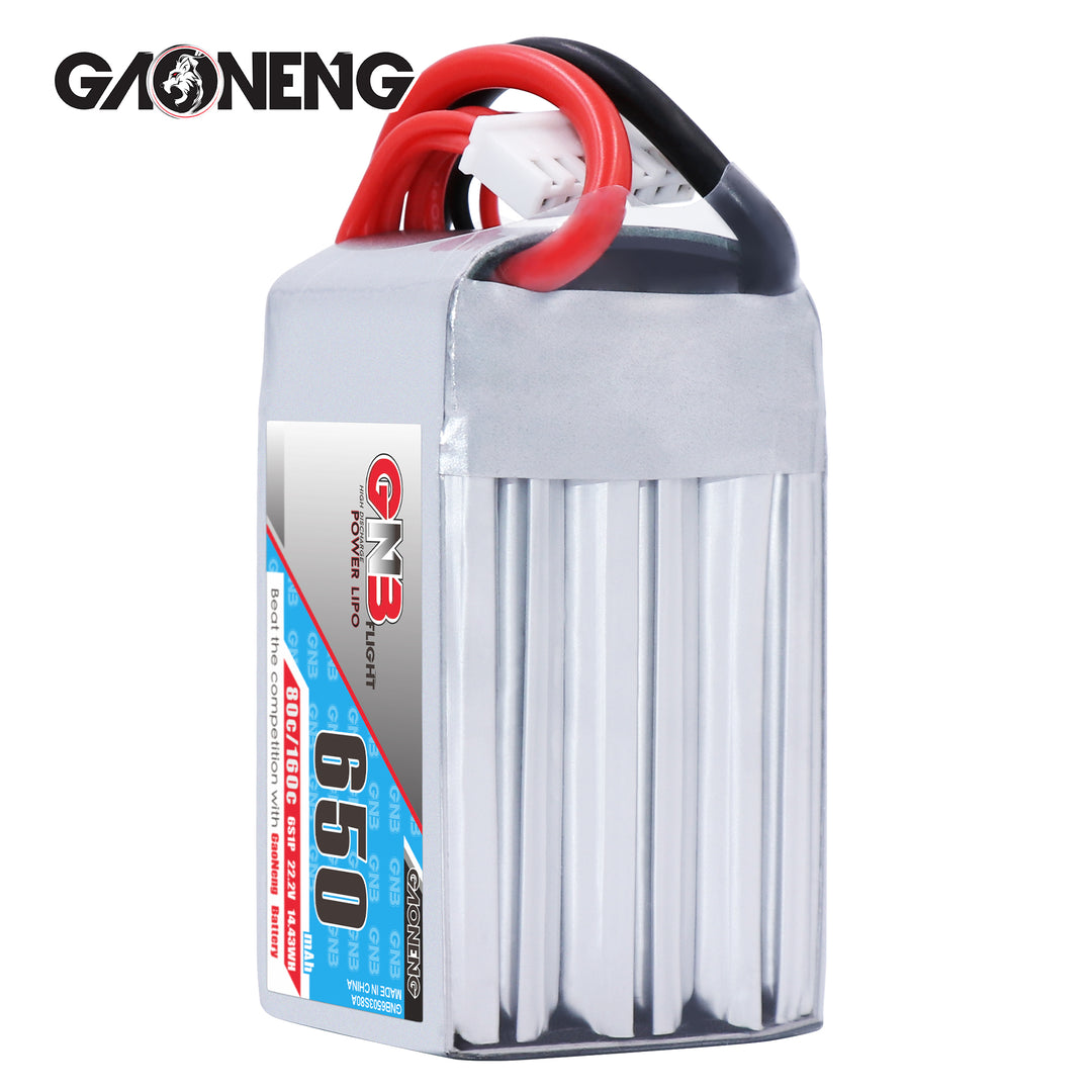 GNB LiPo Battery 650MAH 6S1P 22.2V 80C XT30 GNB6506S80A