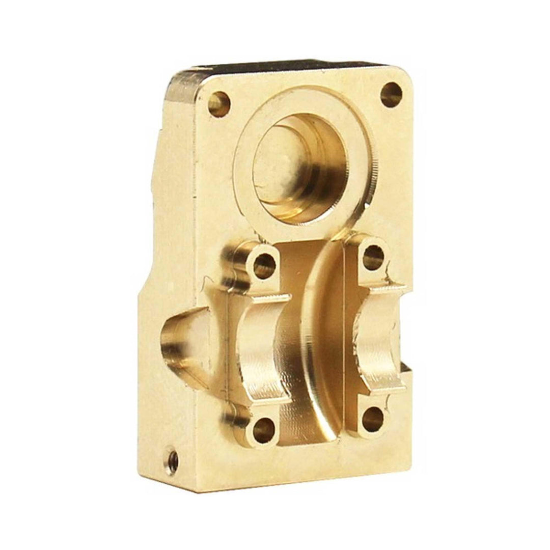 Hot Racing Brass Diff Cover w/ SS skid plate SCX24 HRASXTF12CP - Excel RC