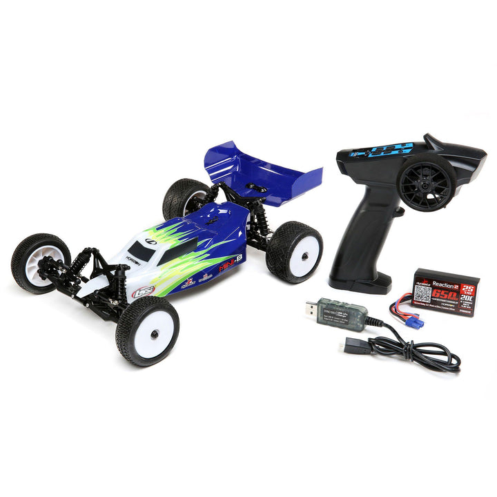 Losi Mini-B Brushed RTR 1/16 2WD Buggy Blue/White - Excel RC