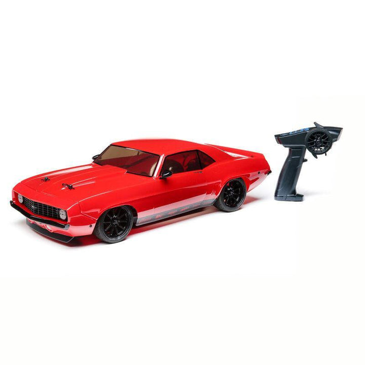 Losi 1/10 1969 Chevy Camaro V100 AWD Brushed RTR, Red LOS03033T1 - Excel RC