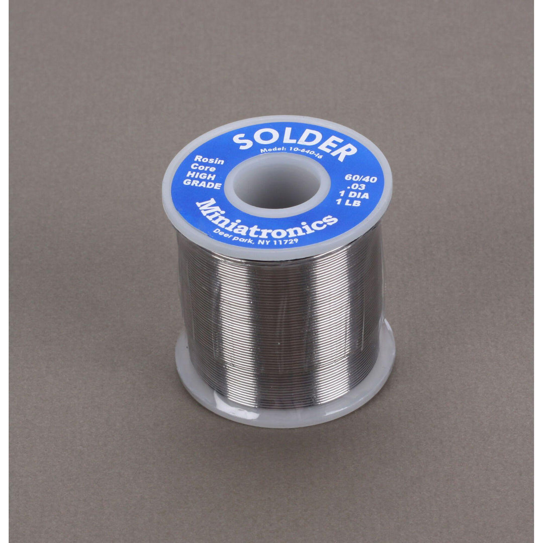 Miniatronics Rosin Core Solder 60/40, 1 lb - Excel RC