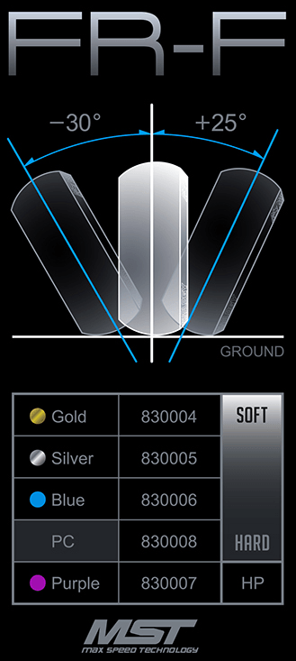 MST MXS-830005 FR-F tire (hard) (2) - Excel RC