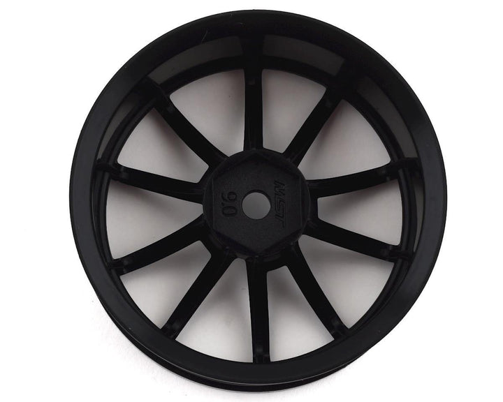 MST MXS-832068BK GTR Wheel Set (Black) (4) (+9 Offset) w/12mm Hex - Excel RC