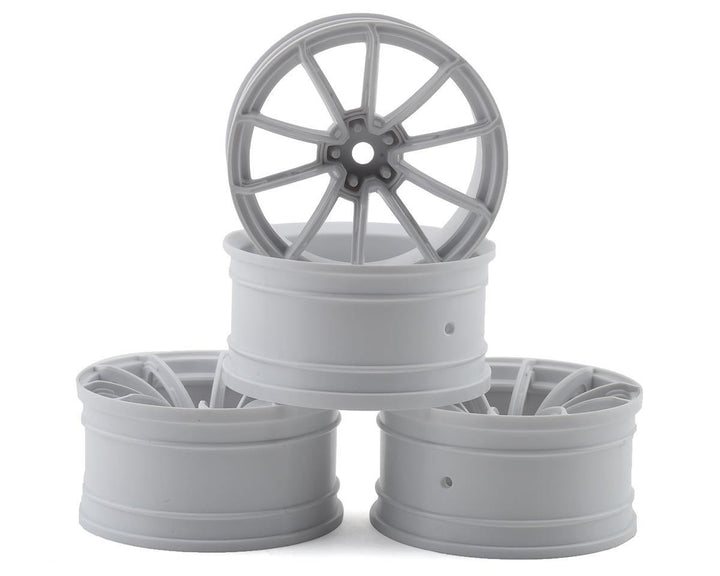 MST MXS-832068W GTR Wheel Set (White) (4) (+9 Offset) w/12mm Hex - Excel RC