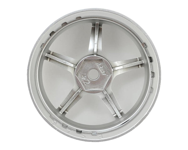 MST MXS-832109FS GT Wheel Set (Chrome/Matte Silver) (4) (Offset Changeable) - Excel RC