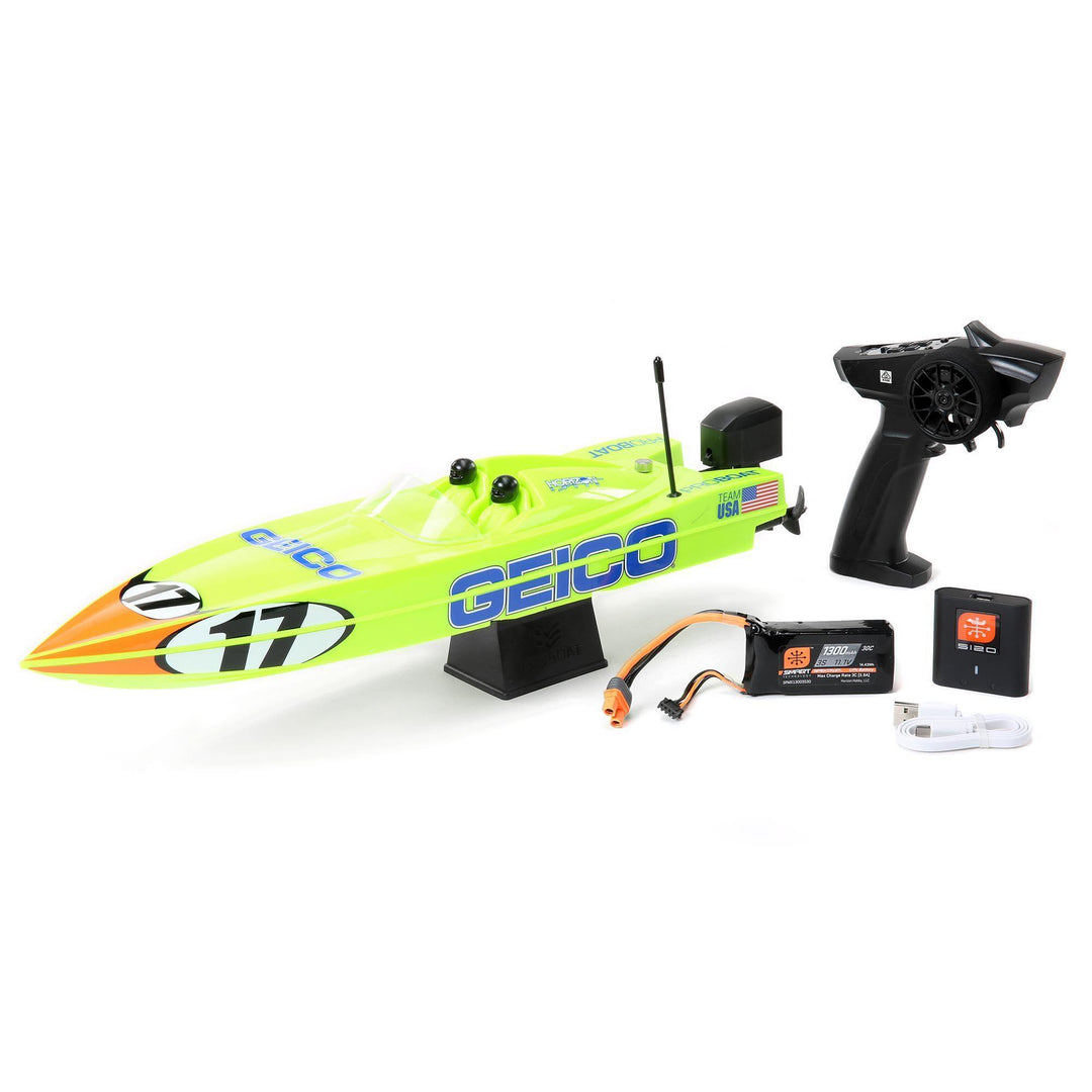 Pro Boat PRB08044T1 Miss GEICO 17" Power Boat Racer Deep-V RTR - Excel RC