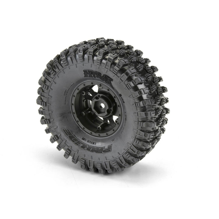 Pro-Line Hyrax 1.9 G8 Mtd Impulse Black Wheels (2) PRO1012810