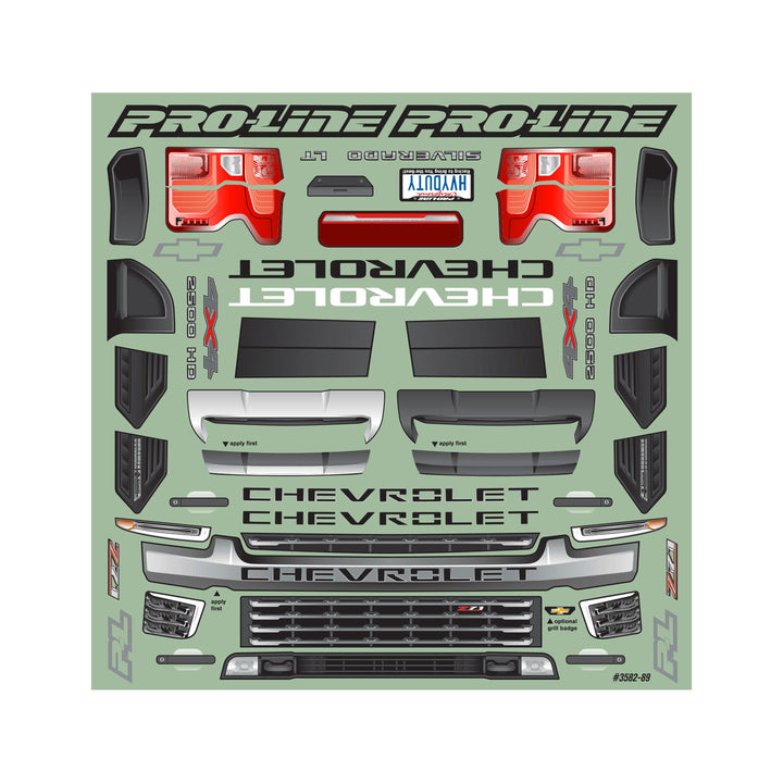 Pro-line Racing 2021 Chevy® Silverado™ 2500 HD Clear Body PRO358200