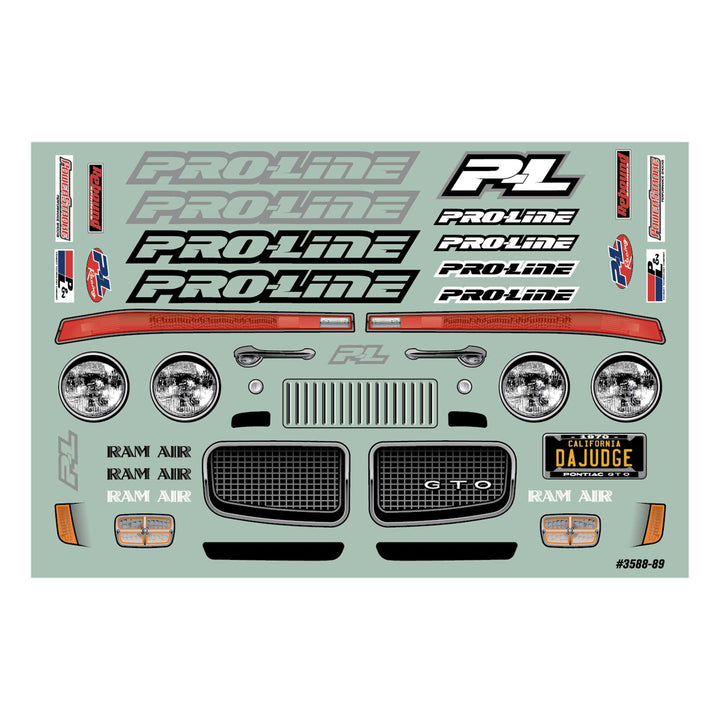 Pro-Line 1970 Pontiac GTO Judge 1/10 No Prep Drag Racing Body (Clear) PRO358800