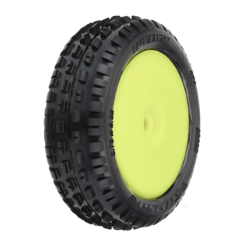 Pro-Line Wedge Carpet Tires MTD Yellow Mini-B Front PRO829812