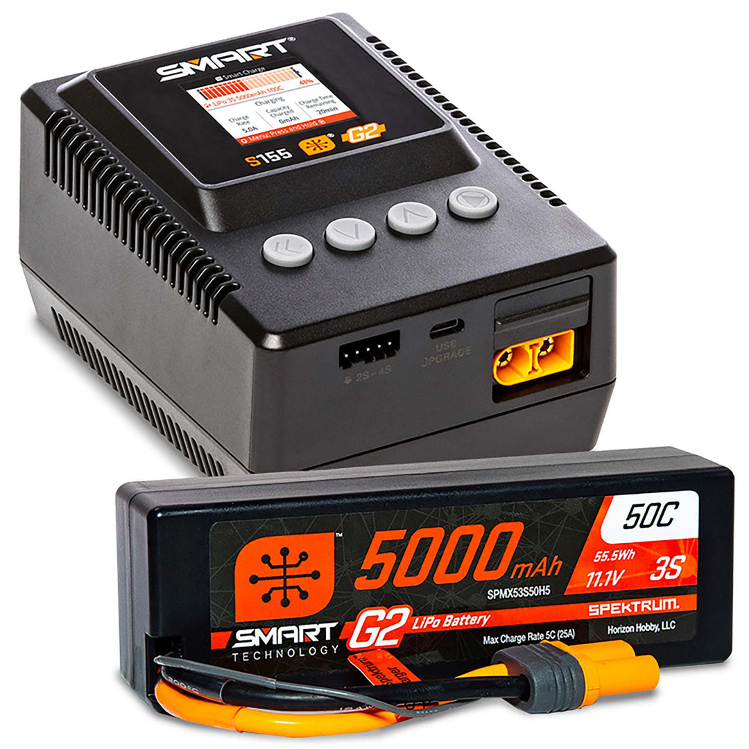 Smart Powerstage: 5000mAh 3S LiPo & S155 Charger SPMXPSS300