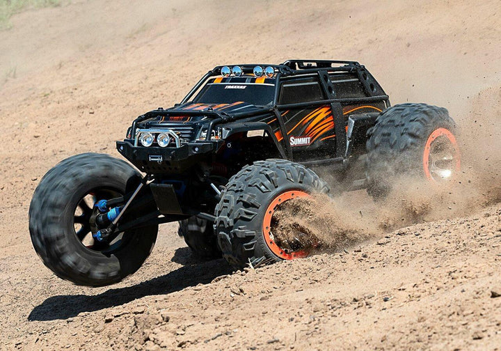 Traxxas 56076-4-ORNGX Summit:  110 Scale 4WD Electric Extreme Terrain Monster Truck with TQi Traxxas Link™ Ebled 2.4GHz Radio System