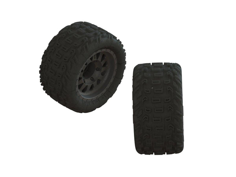 Arrma 1/10 dBoots Katar MT Pre-Mounted Tire 14mm Hex (2) ARA550091 - Excel RC