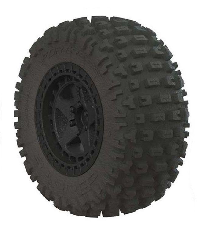 ARRMA AR550042 Fortress SC Tire Set Glued Black (2) - Excel RC