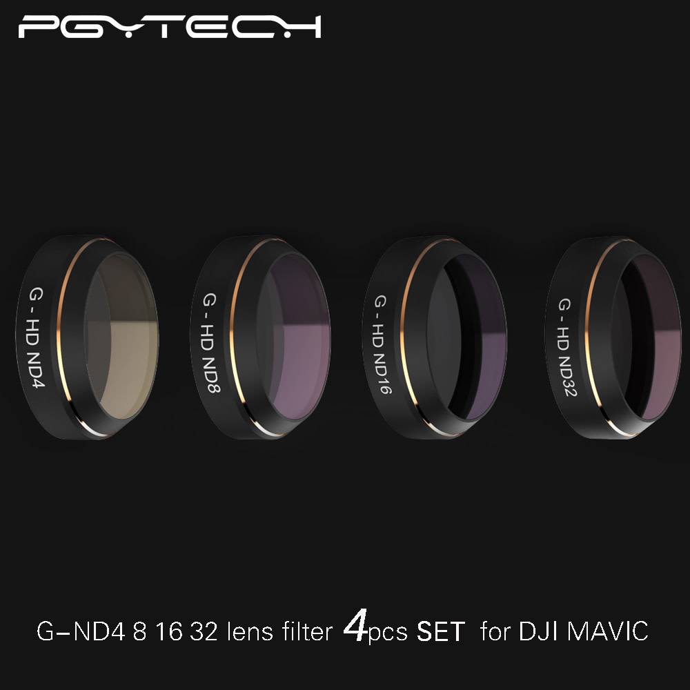PGYTECH 4pcs set filters for DJI MAVIC (RedBuleOrange Gray graduated )