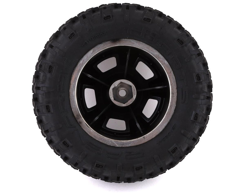 ARRMA Ragnarok MT Tire ST Pre-Mounted (2) (Black Chrome) ARA550053