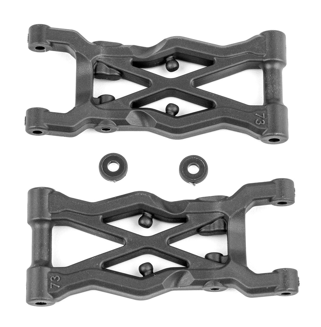 Associated RC10B6.2 FT Rear Suspension Arms 73mm Carbon 91873 ASC91873