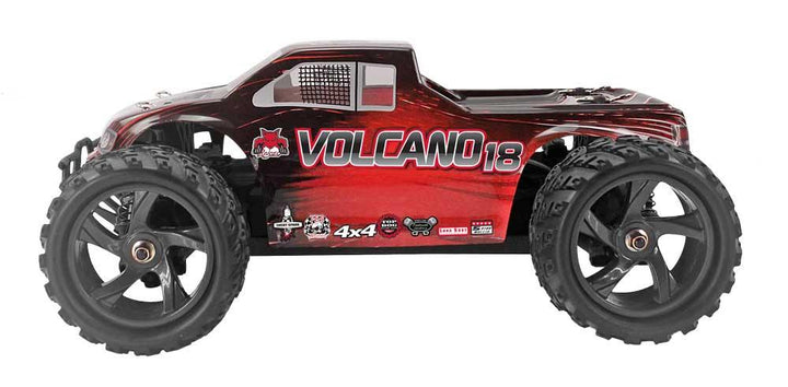 Redcat Racing Volcano-18 V2 1/18 Scale Electric Truck Red - Excel RC