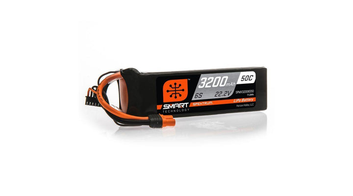 Spektrum 3200mAh 6S 22.2V 50C Smart LiPo Battery IC5 SPMX32006S50 - Excel RC