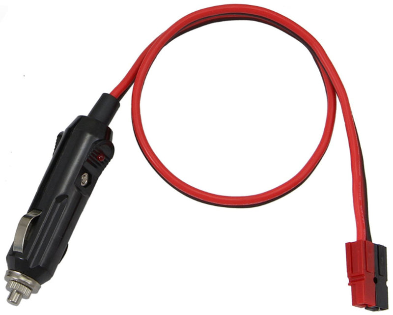 12" Power Cable Extension with Cigarette Lighter Plug