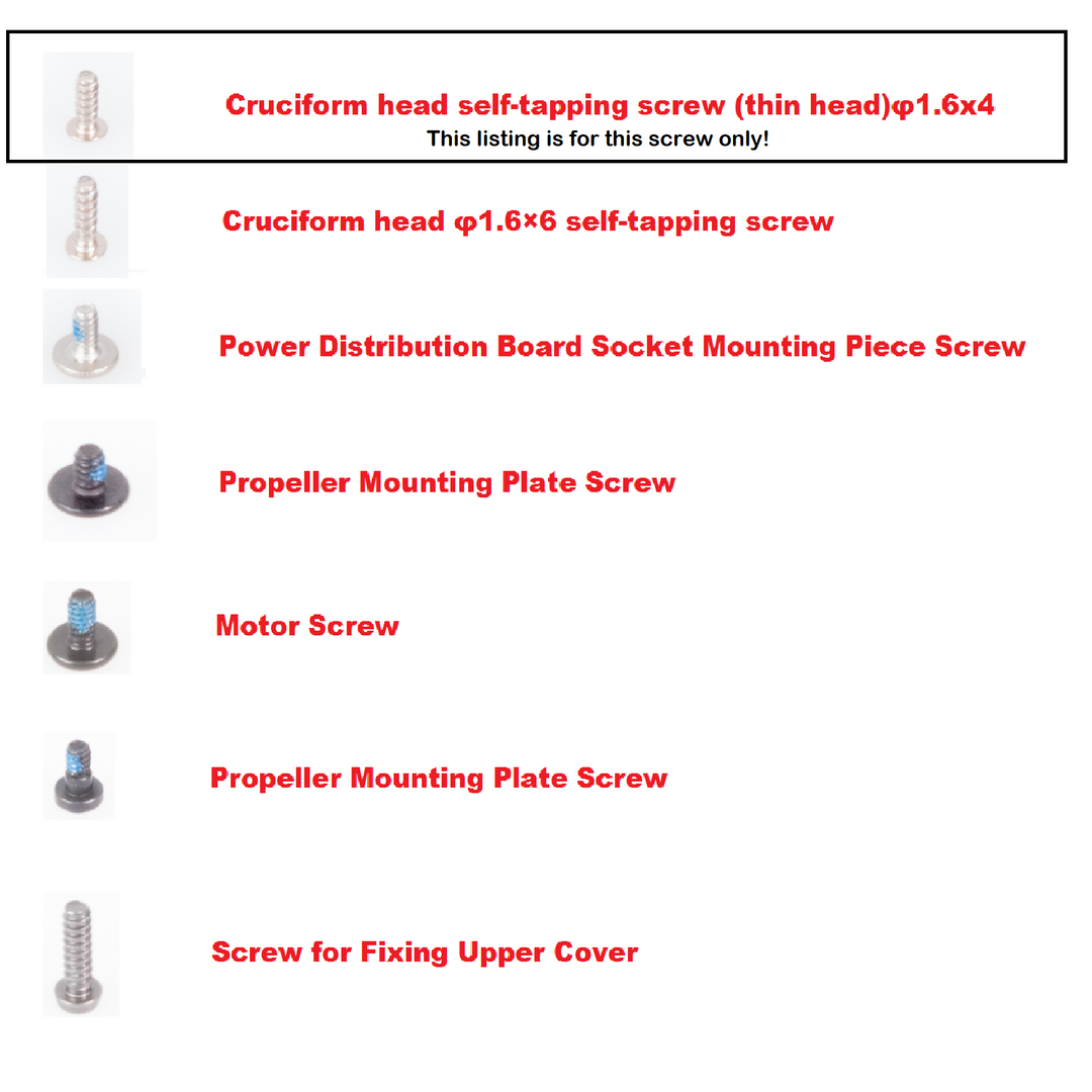 Spark Cross-headed Self-tapping Screw (Thin) 1.6X4