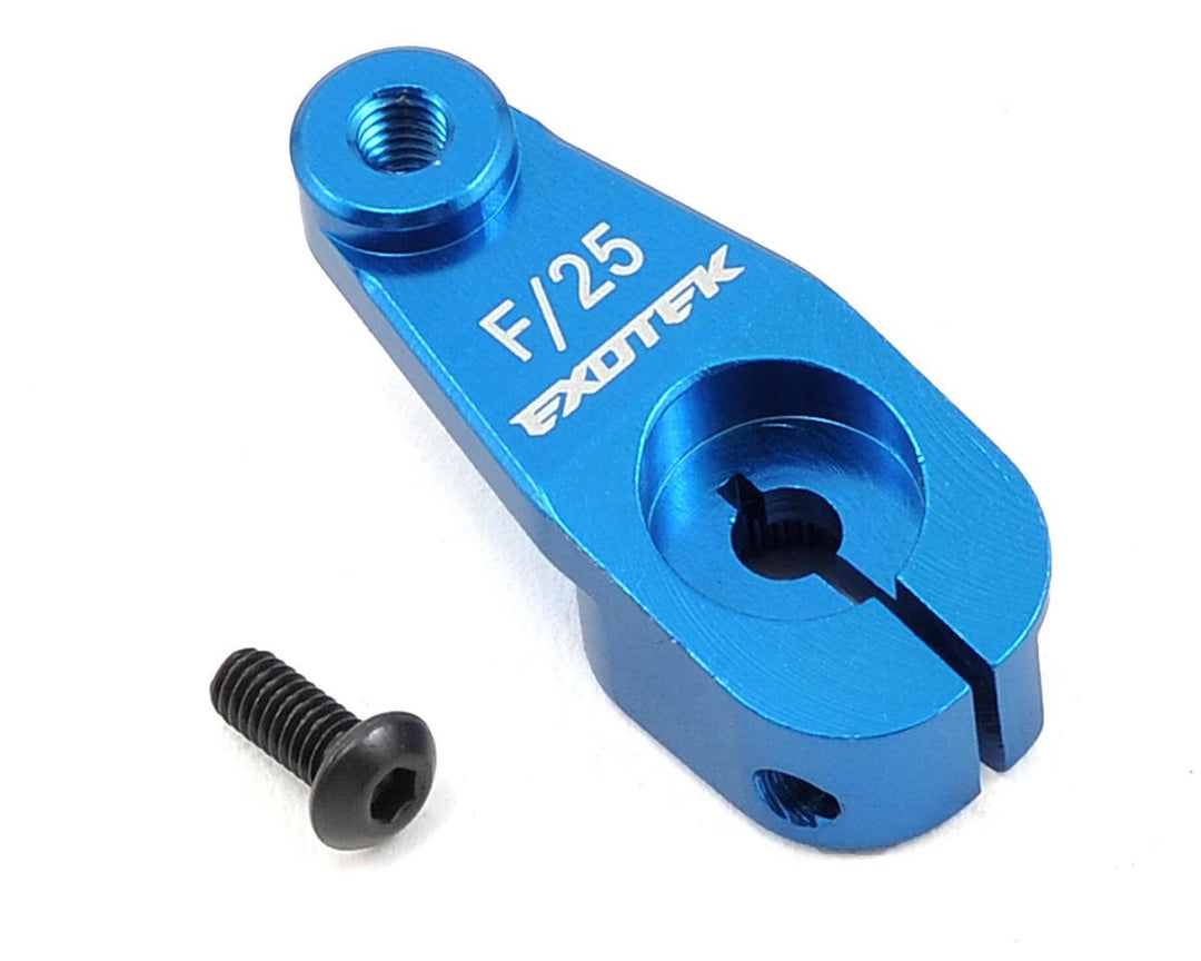 Exotek Aluminum AE HD Servo Horn (Blue) (25T - Futaba/Savox/ProTek) EXO1547BLU