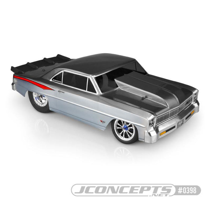 JConcepts 1966 Chevy II Nova V2 Street Eliminator Drag Racing Body (Clear) - Excel RC