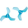 Gemfan 1635 40mm Durable 3 Blade 1mm Clear Blue 4L&4R - Excel RC