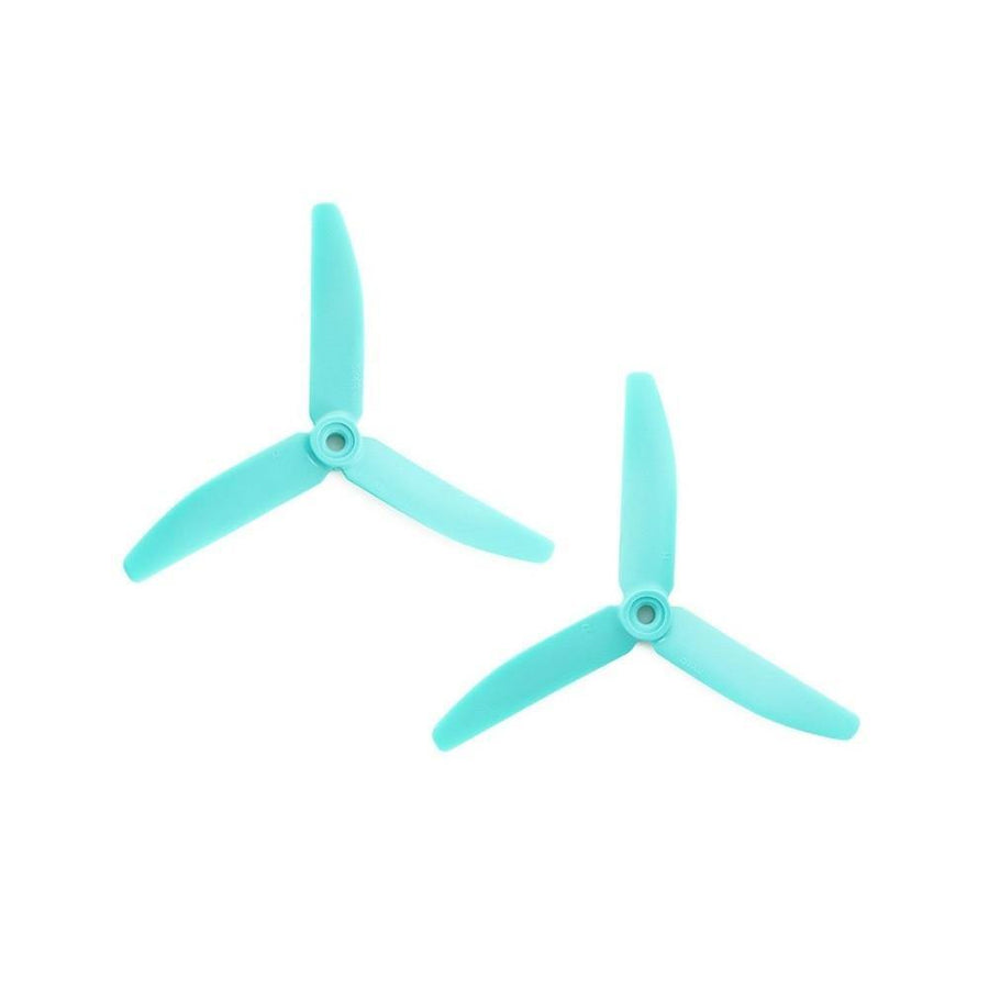 HQProp 5x4x3R Skitzo CW Propeller - 3 Blade (2 Pack - Blue) - Excel RC