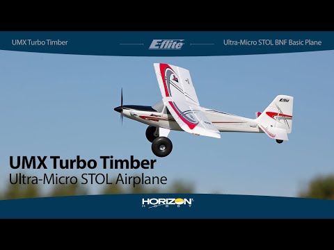 E-flite UMX Turbo Timber BNF Basic, 700mm, EFLU6950, White/Red/Gray