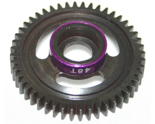 Hot Racing HRASVXS848 Steel Spur Gear, 48 Tooth, Purple, for Traxxas 1/16 Scale - Excel RC