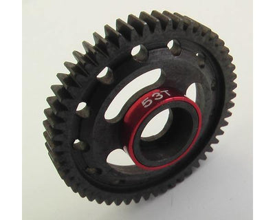 Hot Racing HRASVXS853 Steel Spur Gear, 53 Tooth, Red for Traxxas 1/16 Scale - Excel RC