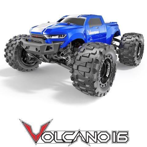 RedCat VOLCANO-16 1/16 SCALE BRUSHED ELECTRIC MONSTER TRUCK Blue RER13649 Volcano16 - Excel RC