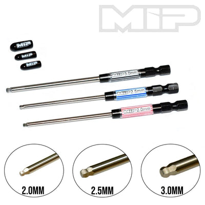 MIP #9516 - Speed Tipâ„¢ Ball Hex Driver Wrench Set, Metric (3), 2.0mm, 2.5mm, & 3.0mm - Excel RC