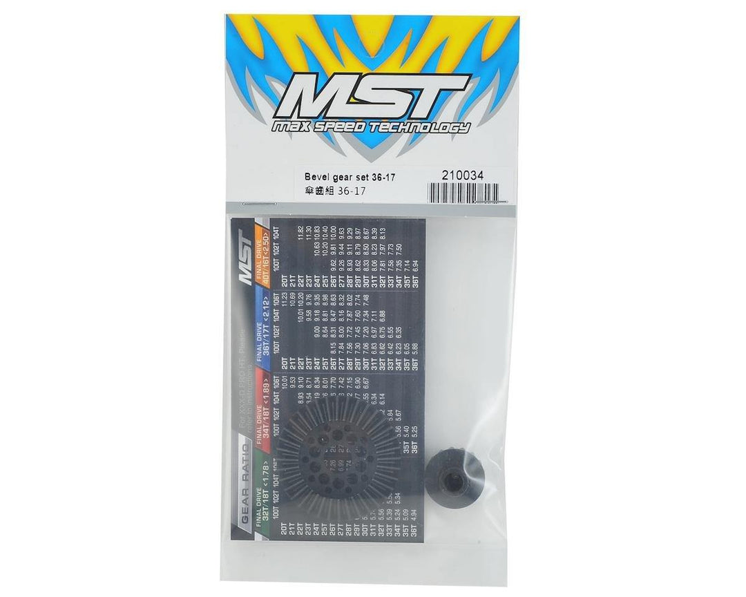MST Bevel Gear Set (36/17T) MXS-210034 - Excel RC