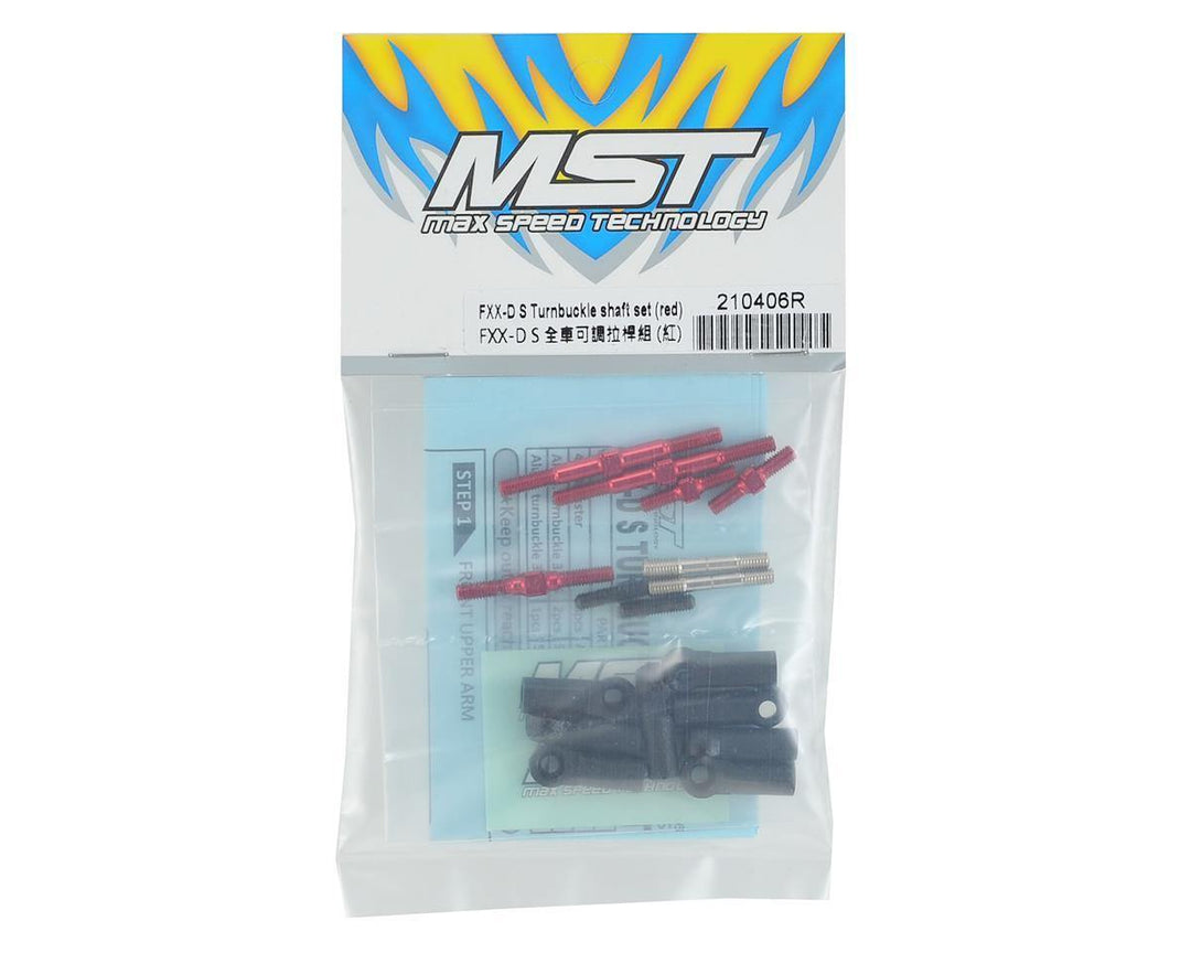 MST FXX-D S Turnbuckle Shaft Set (Red) MXS-210406R - Excel RC