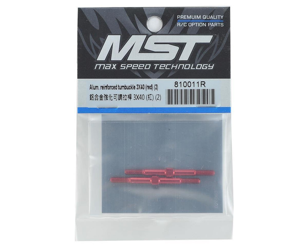 MST 3x40mm Aluminum Reinforced Turnbuckle MXS-810011R - Excel RC