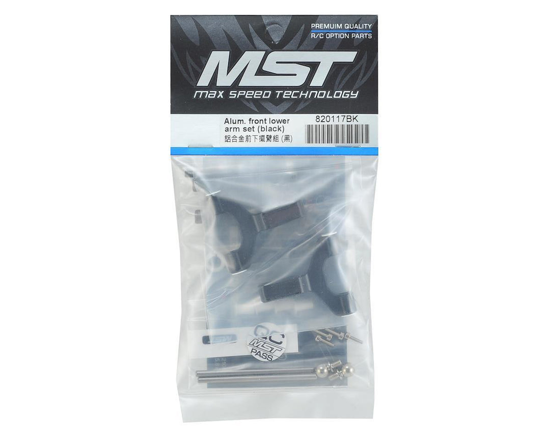 MST Aluminum Front Lower Arm Set (Black) MXS-820117BK - Excel RC