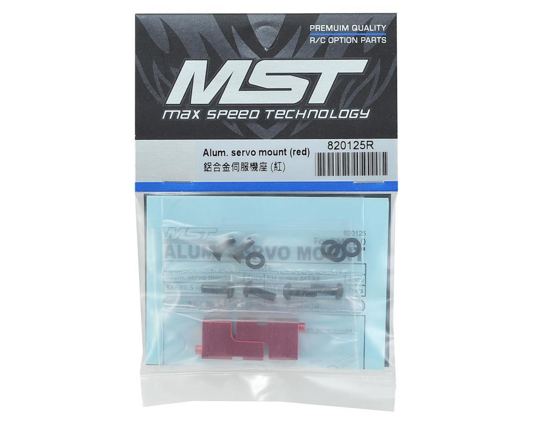 MST RMX 2.0 Aluminum Servo Mount (Red) MXS-820125R - Excel RC