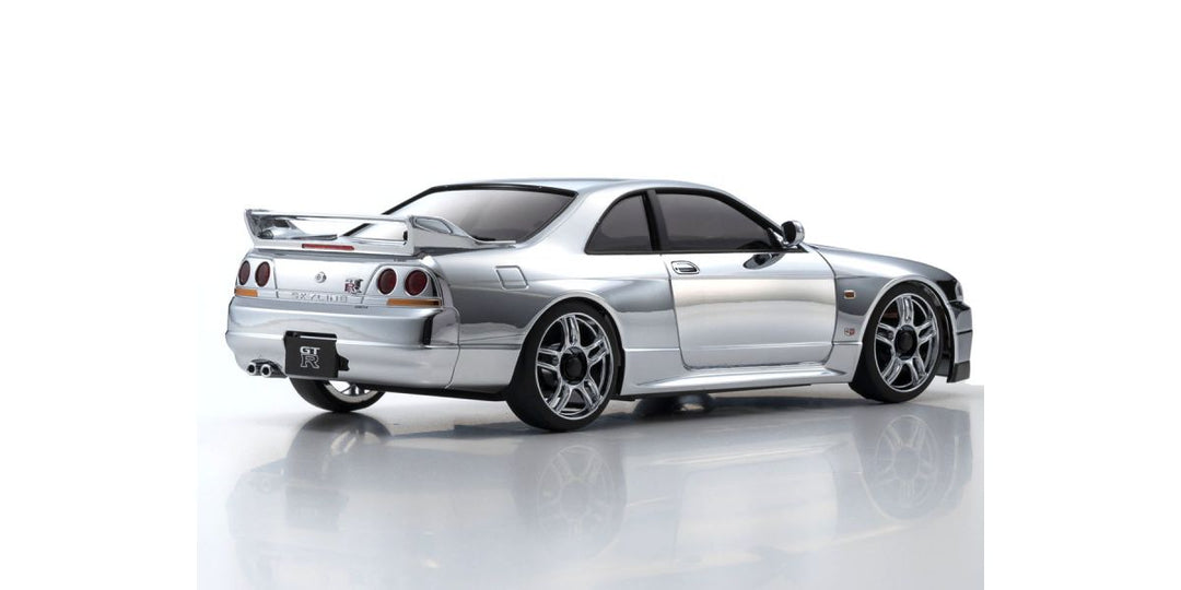 Kyosho ASC MA020S Mini-Z CUP 20th Anniversary NISSAN SKYLINE GT-R V.Spec (R33) Chrome Silver MZP438CS