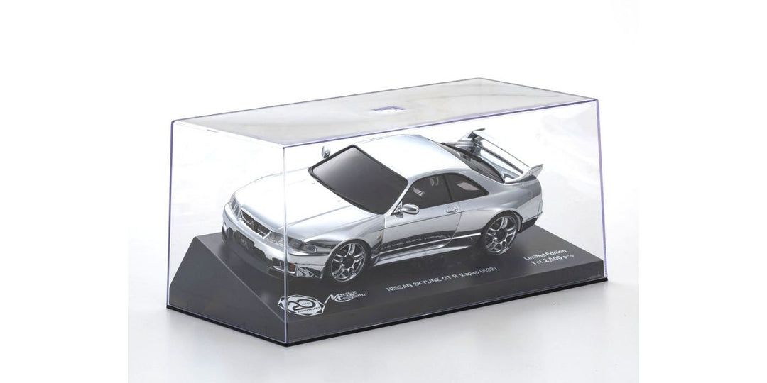 Kyosho ASC MA020S Mini-Z CUP 20th Anniversary NISSAN SKYLINE GT-R V.Spec (R33) Chrome Silver MZP438CS