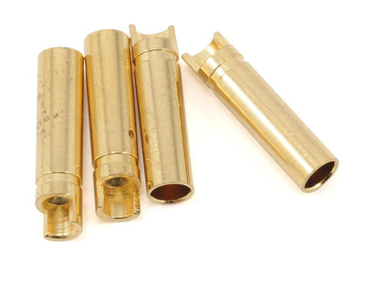 ProTek RC 4.0mm "Super Bullet" Solid Gold Connectors (4 Female) - Excel RC